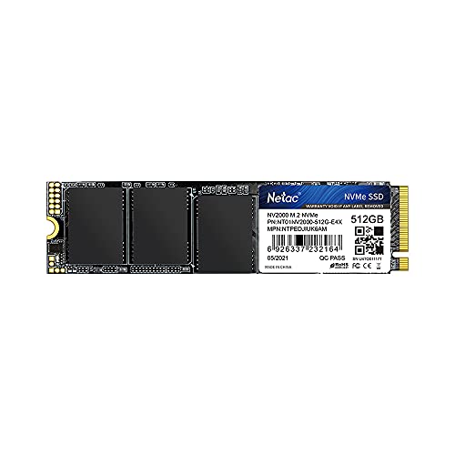 Amazon | Netac NVMe SSD 512GB PCIe Gen3x4 NVMe接続 高速 M.2 2280